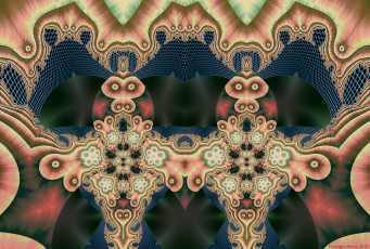 Картинка 3д графика fractal фракталы узор фон цвета