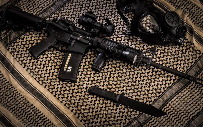 Обои картинки фото оружие, автоматы, автомат, нож