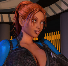 Картинка 3д+графика эльфы+ elves девушка взгляд