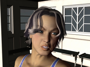 Картинка 3д+графика портрет+ portraits девушка взгляд