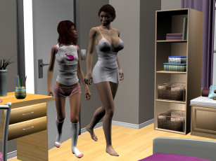 Картинка the+kid 3д+графика люди+ people девушки