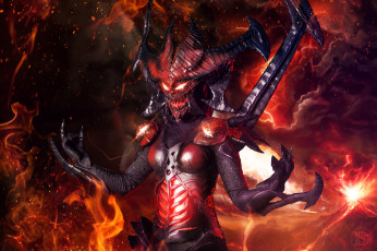 Картинка diablo разное маски +карнавальные+костюмы косплей костюм демон огонь