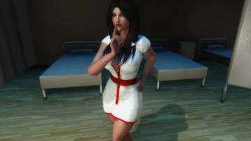 Картинка 3д+графика люди+ people девушка взгляд