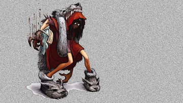 Картинка рисованные -+другое волк красная шапочка