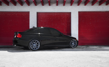 Картинка автомобили bmw e90 black бмв 3 серия черный