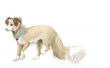 Картинка рисованные животные +собаки собака фон