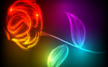 Картинка 3д+графика цветы+ flowers роза