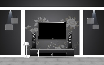 Картинка векторная+графика интерьер мебель комната