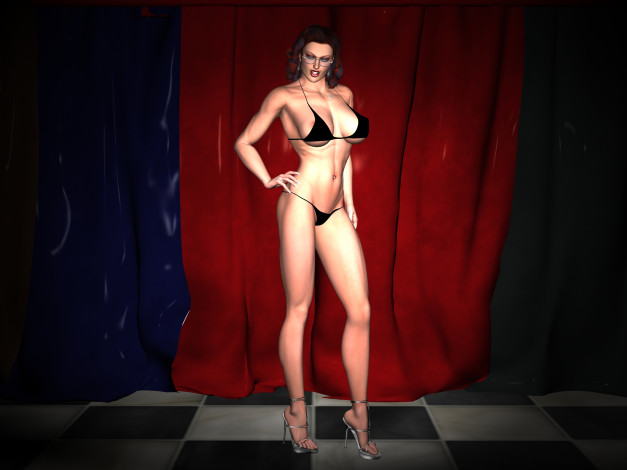 Обои картинки фото 3д графика, люди , people, взгляд, девушка