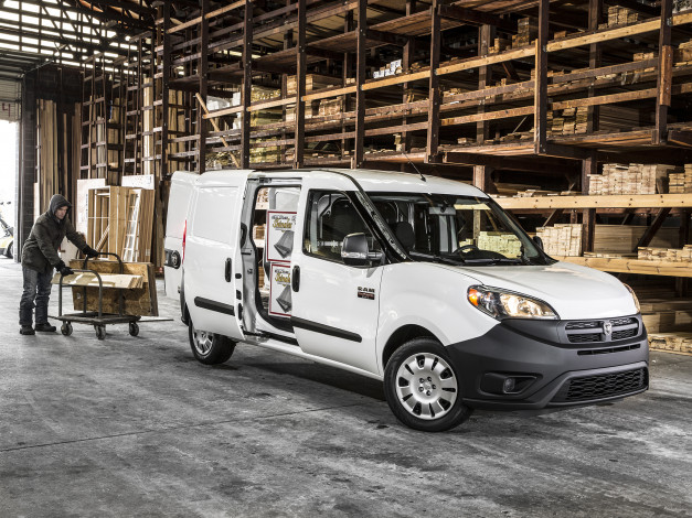 Обои картинки фото автомобили, dodge, 2015г, ram, promaster, city, tradesman, cargo, светлый