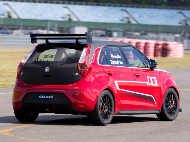 Обои картинки фото автомобили, mg, 3, trophy, concept, 2014г, красный