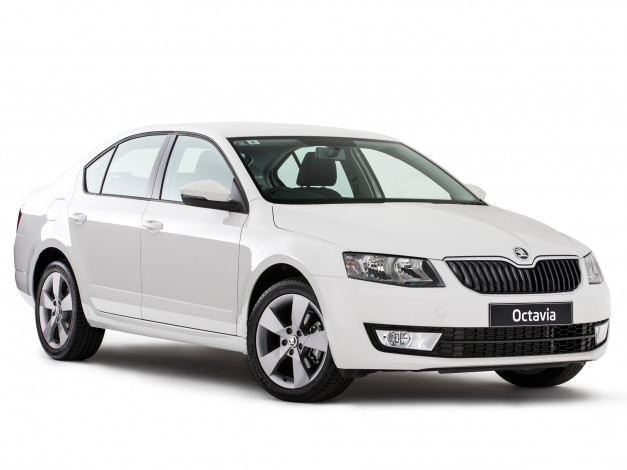 Обои картинки фото автомобили, skoda, серый, 5e, wagon, octavia