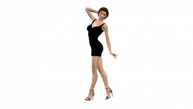 Обои картинки фото 3д графика, люди , people, девушка, взгляд, фон