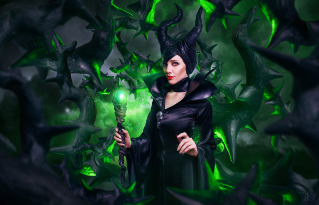 Обои картинки фото maleficent, девушки, -unsort , креатив, малефисента, косплей