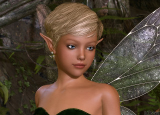 Картинка 3д+графика эльфы+ elves фон взгляд эльфийка