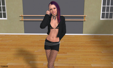 Картинка 3д+графика люди+ people девушка взгляд фон