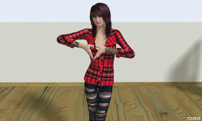 Обои картинки фото 3д графика, люди , people, девушка, взгляд, фон