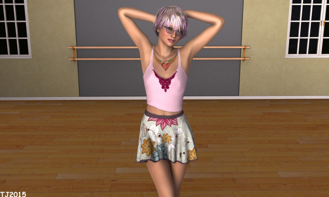 Обои картинки фото 3д графика, люди , people, девушка, взгляд, фон, очки