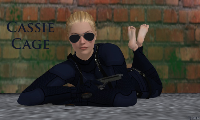 Обои картинки фото 3д графика, люди , people, девушка, взгляд, фон, блондинка, оружие