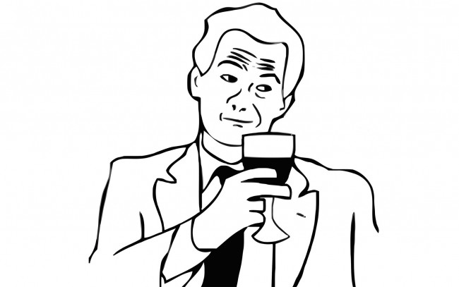 Обои картинки фото рисованное, минимализм, бокал, мужчина