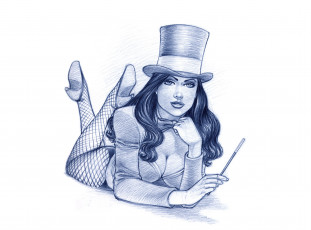 Картинка рисованное люди фон девушка палочка цилиндр взгляд