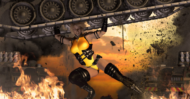 Обои картинки фото 3д графика, фантазия , fantasy, взгляд, фон, девушка