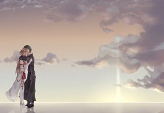 Картинка аниме sword+art+online кирито асуна