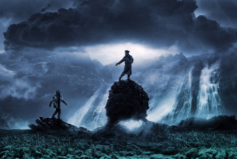 Картинка фэнтези романтика+апокалипсиса romantically apocalyptic противогазы романтика апокалипсиса люди art zee captain луна фантастика