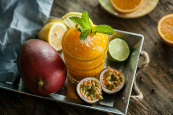 Картинка еда напитки фрукты мята лед напиток