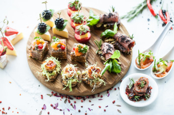 Картинка еда салаты +закуски канапе вкусно закуска
