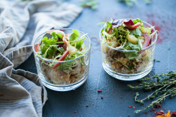 Картинка еда салаты +закуски закуска салат бокал зелень