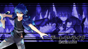 Картинка аниме date+a+live взгляд девушка фон