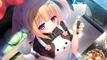 Картинка аниме unknown +другое девушка взгляд фон