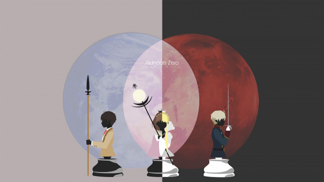 Обои картинки фото аниме, aldnoah zero, шахматы