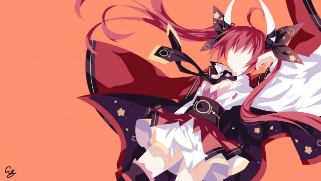 Обои картинки фото аниме, date a live, девушка, фон, взгляд