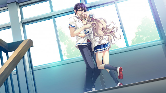 Обои картинки фото аниме, ryuusei kiseki -shooting probe, фон, взгляд, девушка