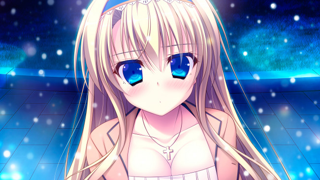 Обои картинки фото аниме, unknown,  другое, девушка, взгляд, фон