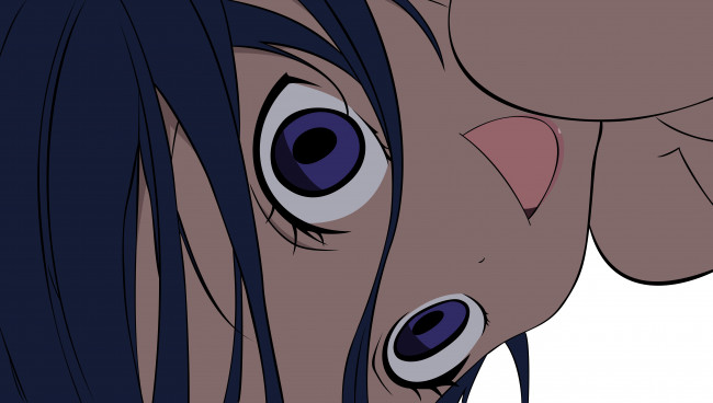 Обои картинки фото аниме, unknown,  другое, фон, взгляд, девушка