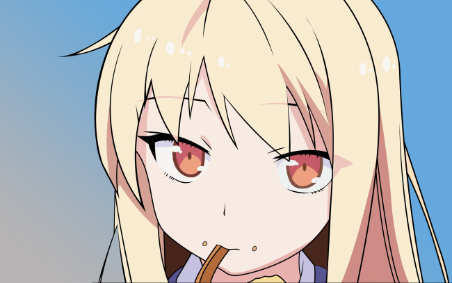 Обои картинки фото аниме, unknown,  другое, девушка, взгляд, фон