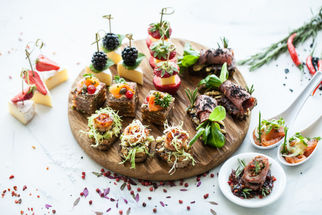 Обои картинки фото еда, бутерброды,  гамбургеры,  канапе, закуска, канапе, вкусно