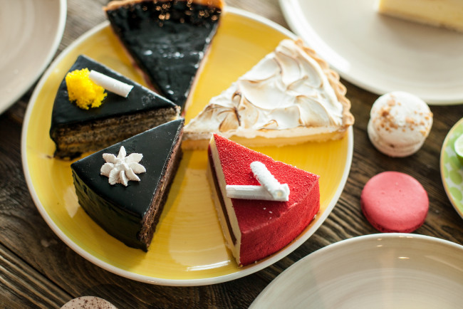 Обои картинки фото еда, торты, цитрус, сладость, шоколад, пирожное