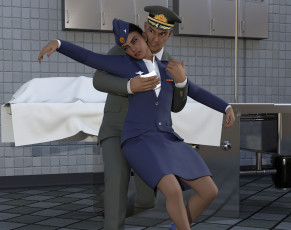 Картинка she+wolf 3д+графика фантазия+ fantasy девушка взгляд фон