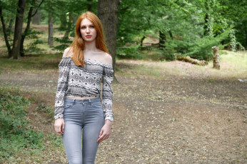 Картинка девушка девушки -unsort+ рыжеволосые+и+другие модель