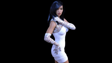 Картинка 3д+графика люди+ people девушка взгляд фон