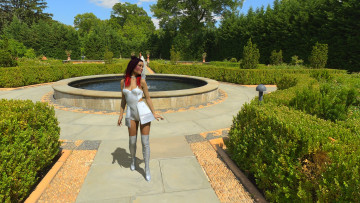 Картинка 3д+графика люди+ people взгляд фон девушка