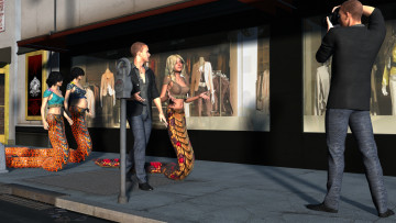 Картинка 3д+графика существа+ creatures девушки взгляд фон