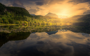 Картинка природа восходы закаты простор