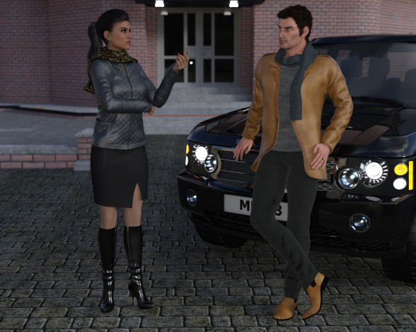 Обои картинки фото she wolf, 3д графика, фантазия , fantasy, девушка, взгляд, фон