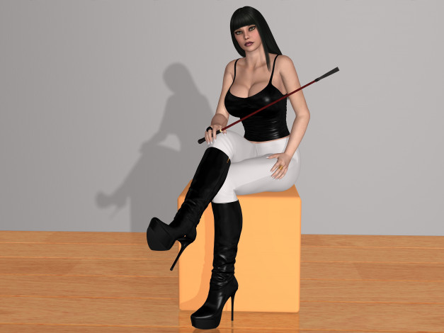 Обои картинки фото 3д графика, люди , people, взгляд, фон, девушка