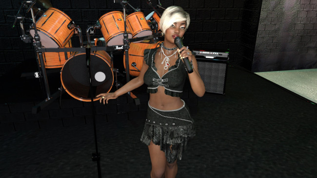 Обои картинки фото 3д графика, люди , people, девушка, взгляд, фон